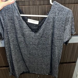 gray distressed shirt